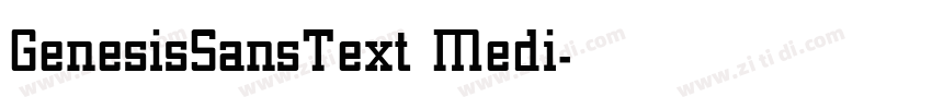 GenesisSansText Medi字体转换